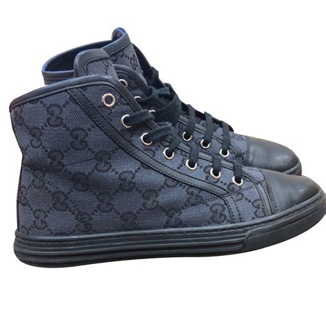 gucci monogram high top sneakers.